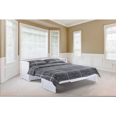 barham cube queen murphy bed with mattress canora grey