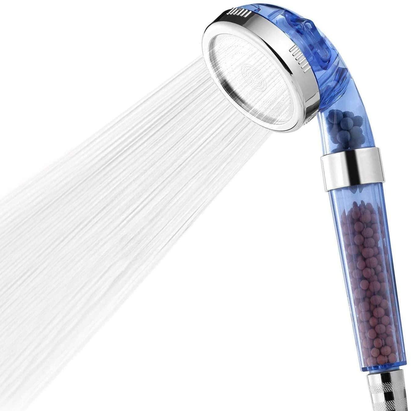 US Shower Head Ionic Handheld High-Pressure Water-Saving Filtration Hand Shower 