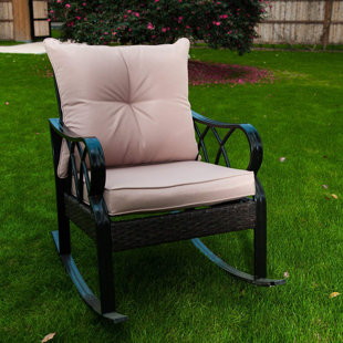 Go to store & view more images Weslaco Rocking Chair with Cushions by Winston Porter