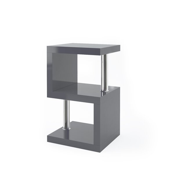 Grey High Gloss Bedside Table Wayfair Co Uk