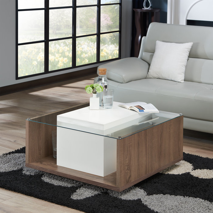 Halterman Contemporary Coffee Table With Storage Halterman Contemporary Coffee Table With Storage