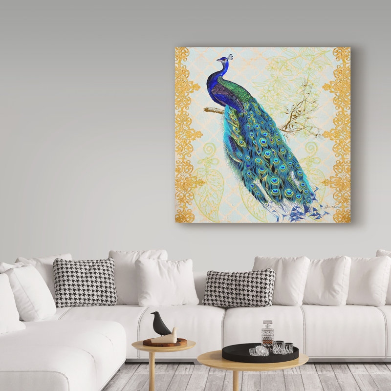 World Menagerie Beautiful Peacock Acrylic Painting Print On