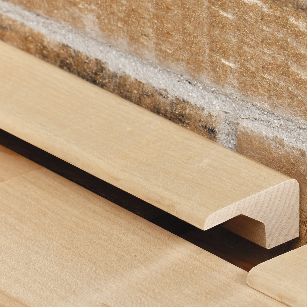 Artistic Finishes Maple Wood 0 38 Thick X 1 17 Wide X 78 Length Threshold End Cap In Brown Wayfair