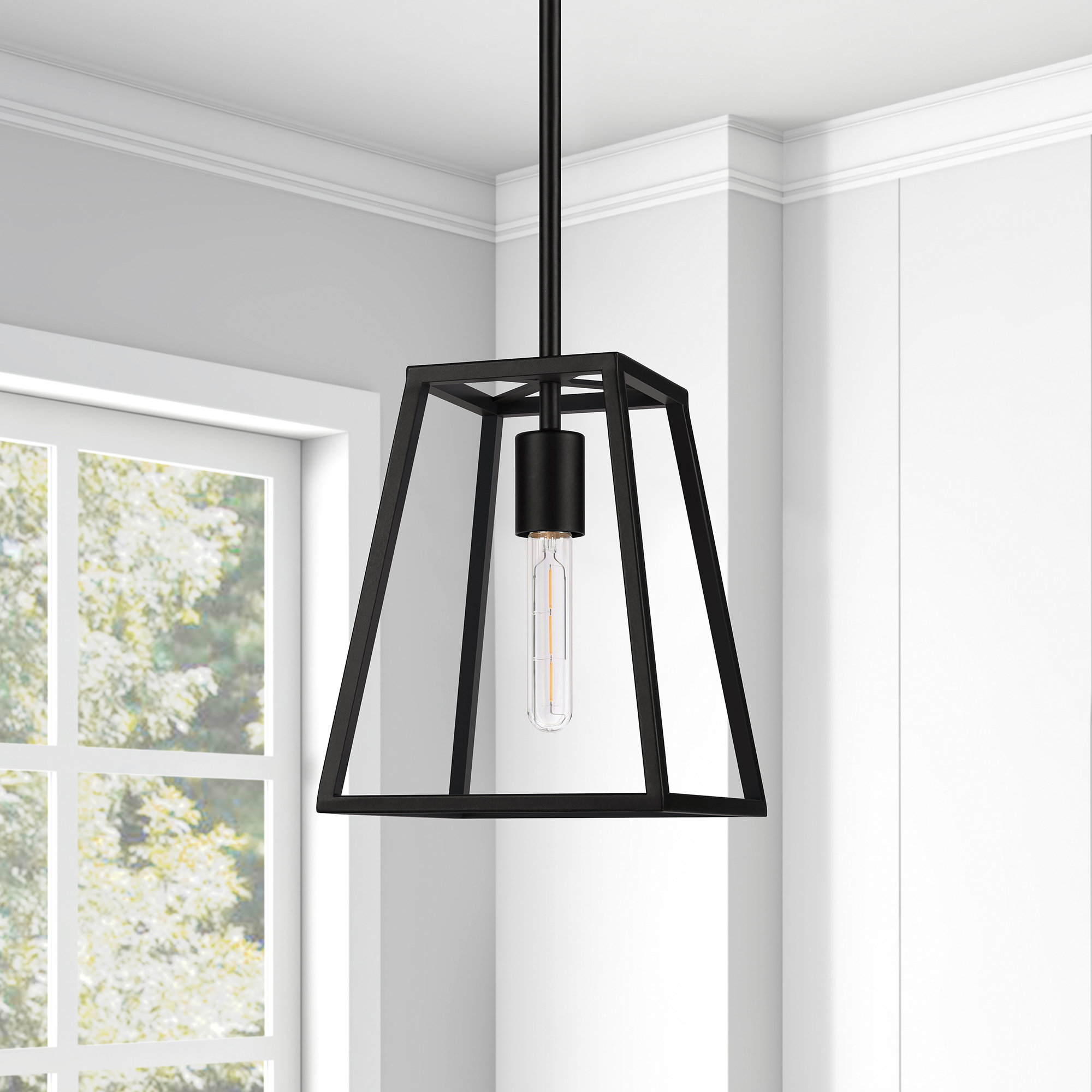 Brayden Studio Golsby 1 Light Lantern Geometric Pendant Reviews Wayfair