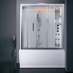 Platinum Sliding Door Steam Shower with Bath Tub