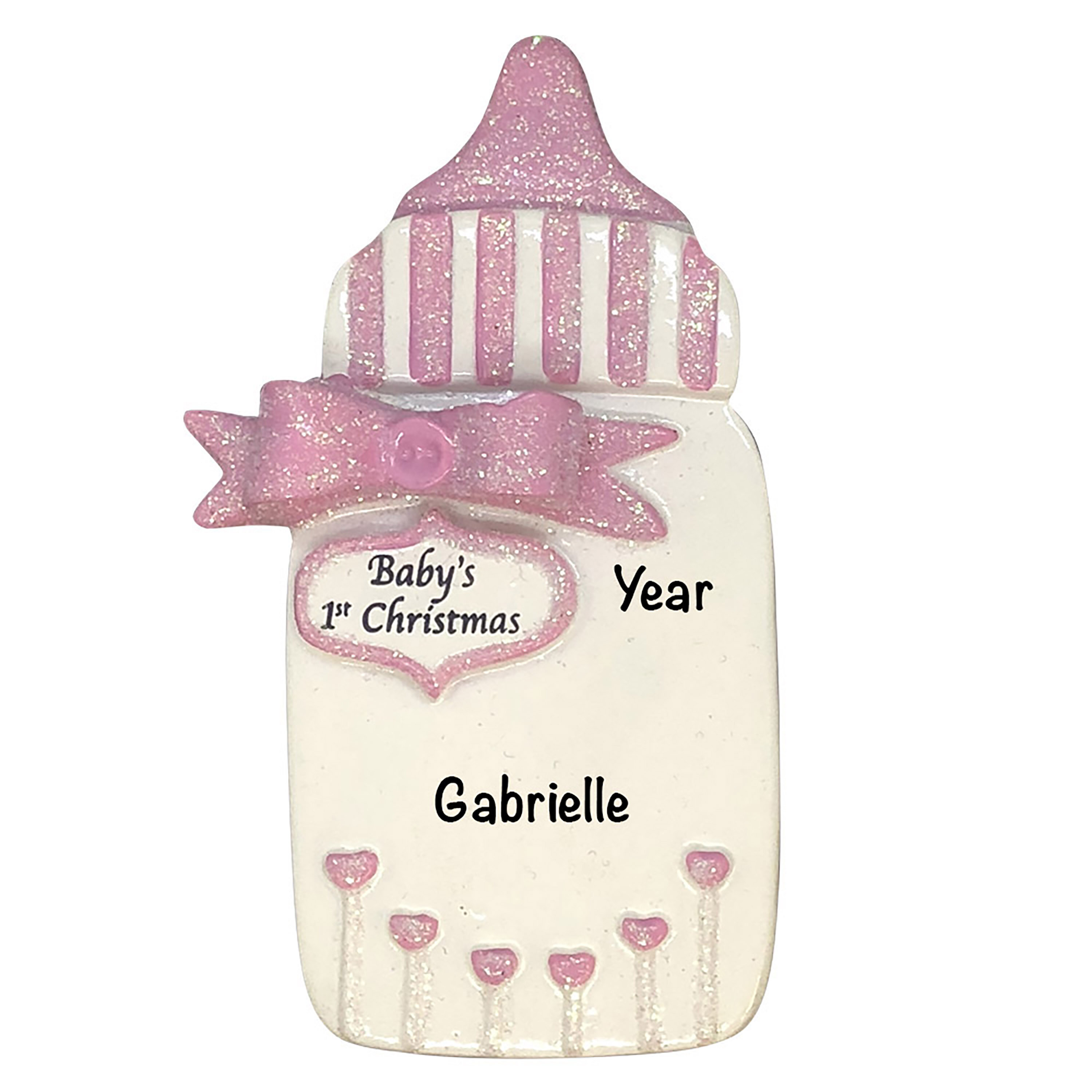 baby bottle ornament