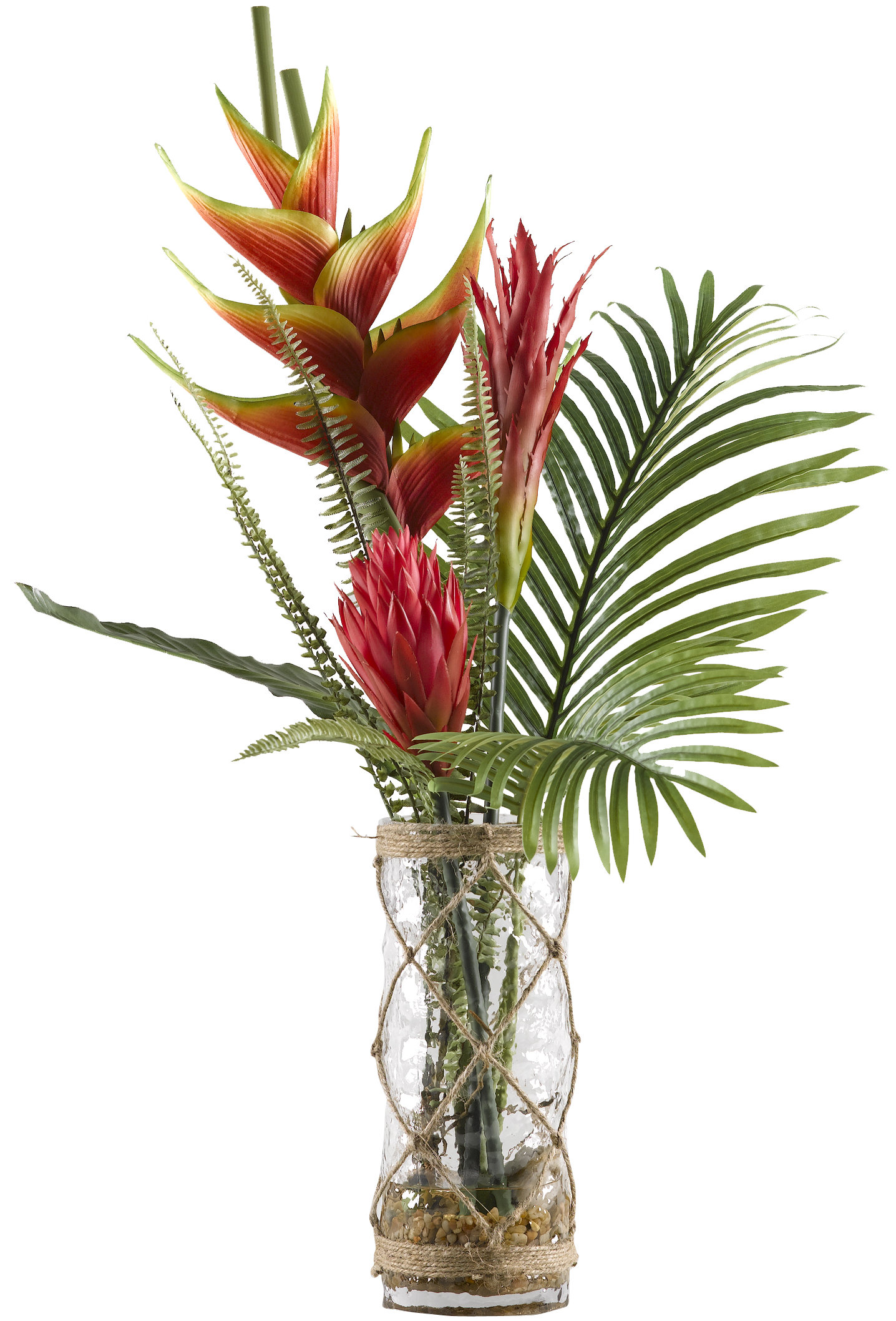 24/" Heliconia Bush Silk Floral Flower Arrangements