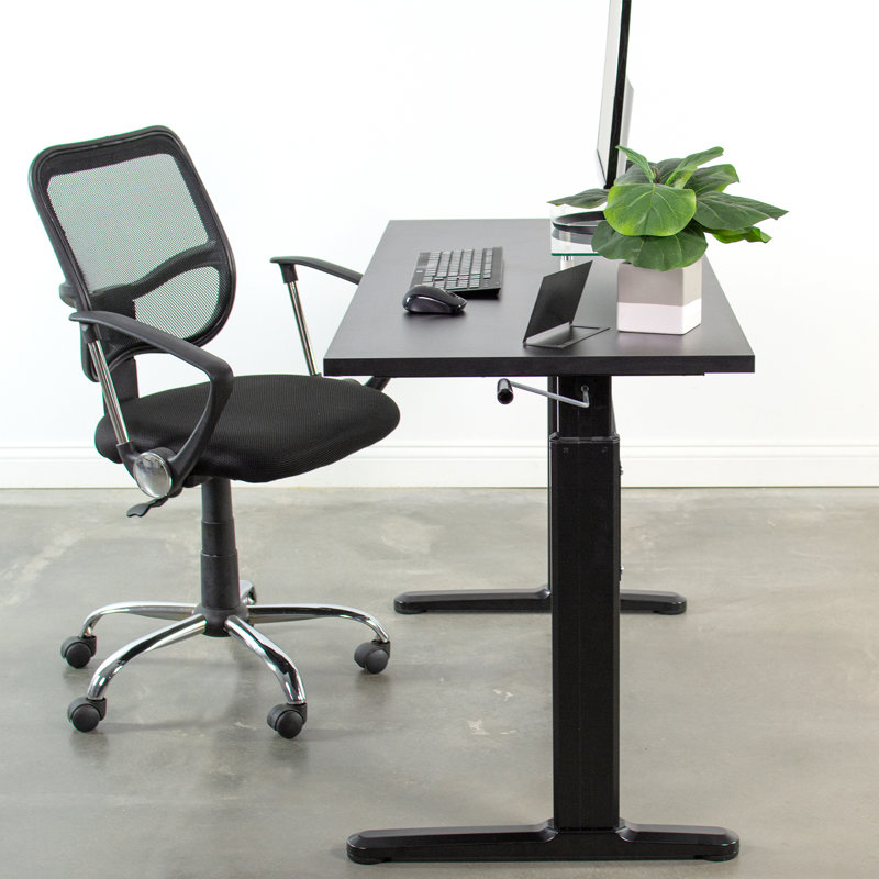 Vivo Manual Crank Stand Up Frame System Standing Desk Reviews