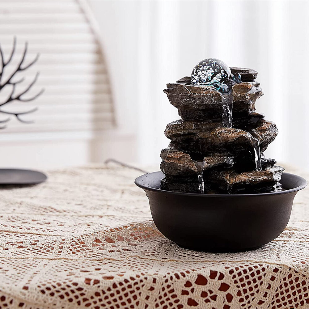 Loon Peak® Resin Fountain with Light & Reviews | Wayfair