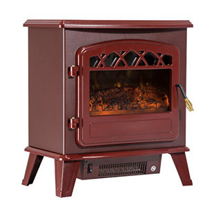 Charlton Home Rey Free Standing Electric Fireplace Heater