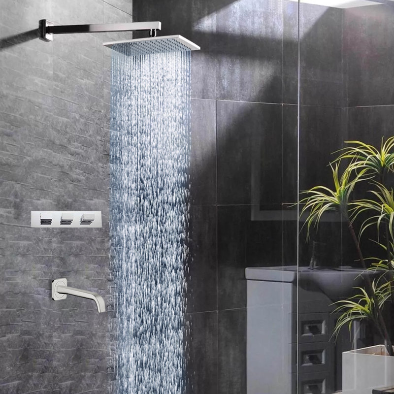 Fontanashowers Sita Platinum Led Multi Function Fixed Shower Head