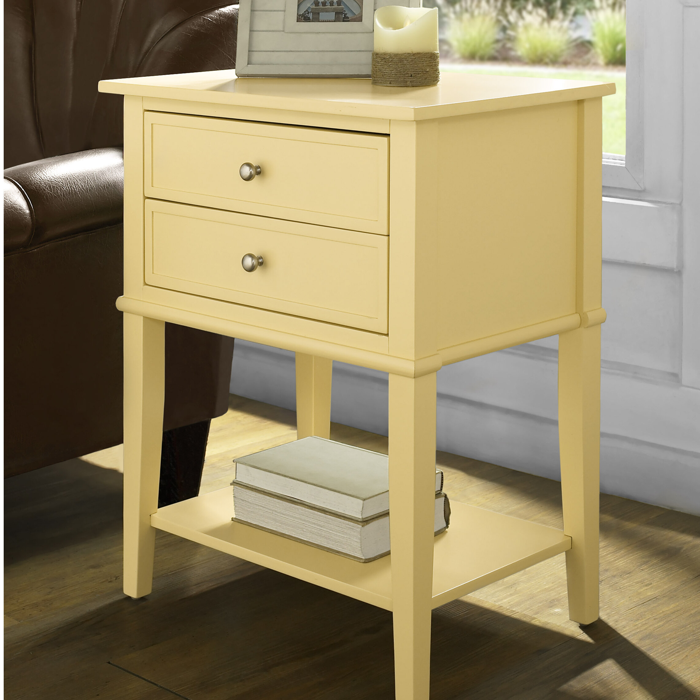 Beachcrest Home Dmitry 2 Drawer End Table Reviews Wayfair