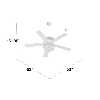 52"W Satin Nickel Double Lit Ceiling it has broken pieces 
