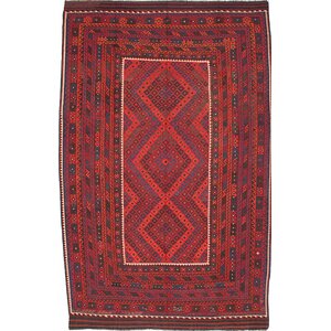 Bruntons Hand-Woven Red Area Rug