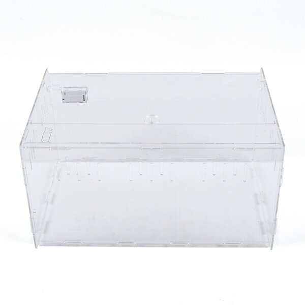 stonishi Punchki Acrylic Reptile Feeding Box ，Aquarium Breeding Box All-Round Transparent Carrier for Pet Spiders Scorpions Horned Frogs advancement 
