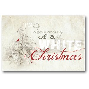 White Christmas Painting Print