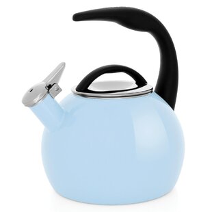 light blue tea kettle