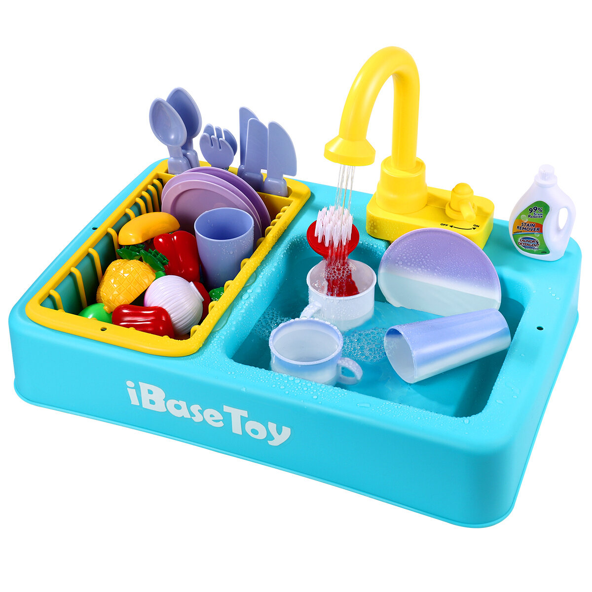 Food Sink Play Electric Circulating Water Play House Boy And Girl Baby Kitchen Sink Toy And Improve Cognition Childrens Dishwasher