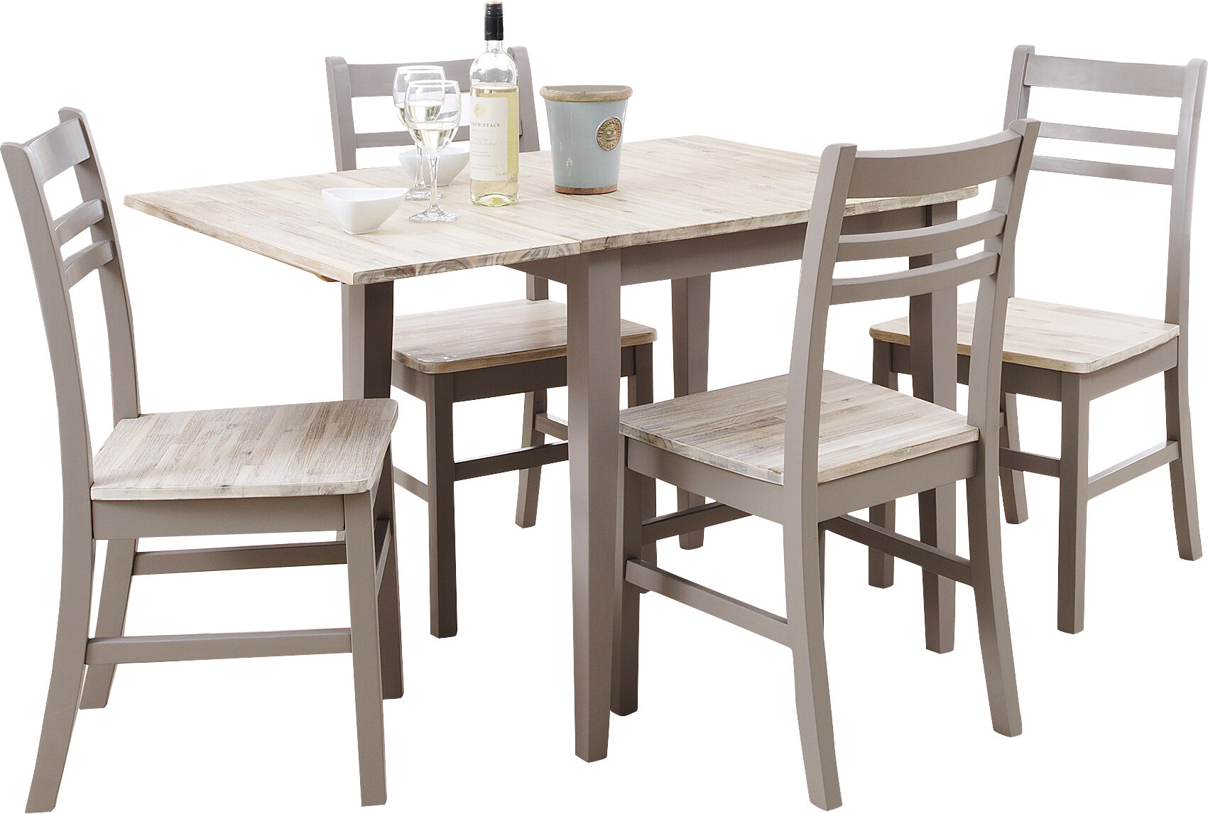 bayou folding dining set with 4 chairs