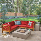 Fire Pit Sets Red Patio Conversation Sets You Ll Love In 2020