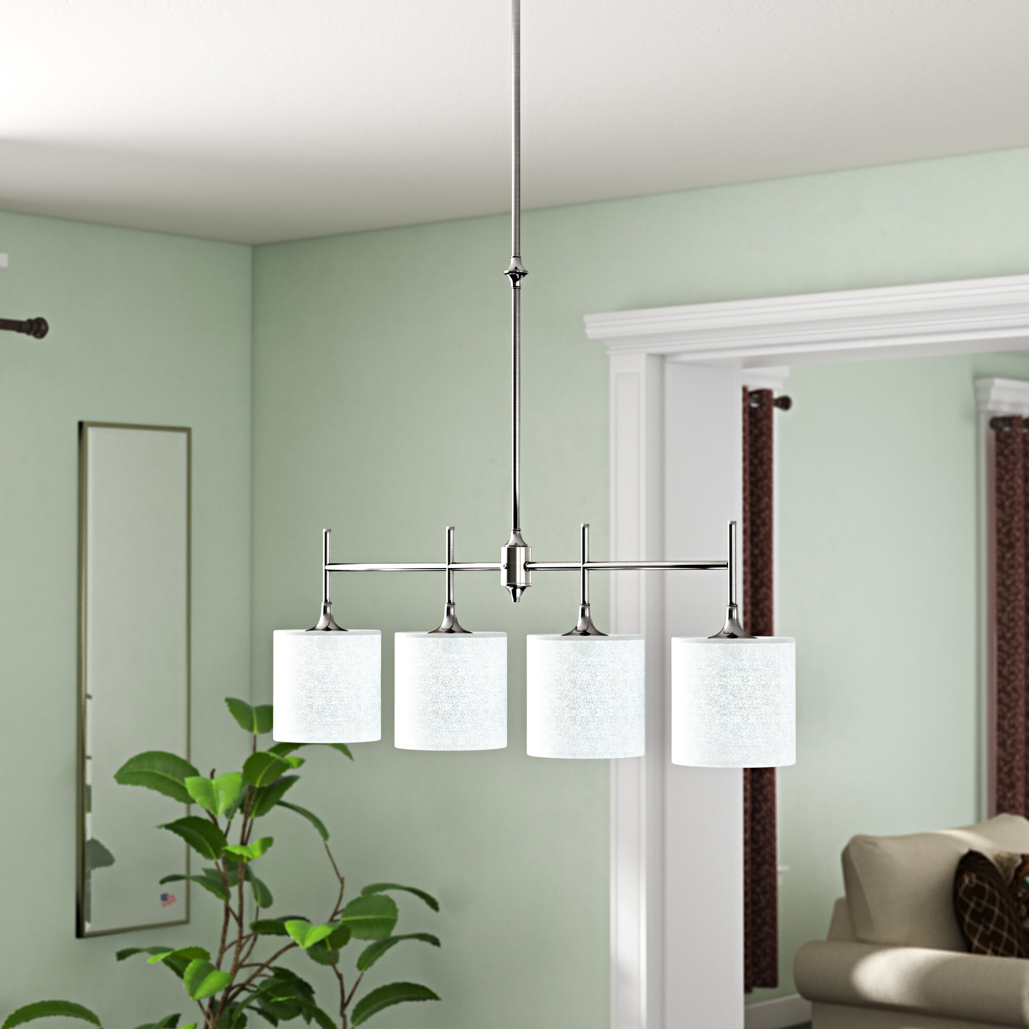 4 light kitchen island pendant