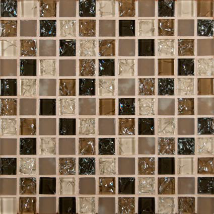 Brown Gl Mosaic Tile Techieblogie Info Msi Pacific Dunes Mounted Blend Gl Mosaic Tile In Brown Reviews