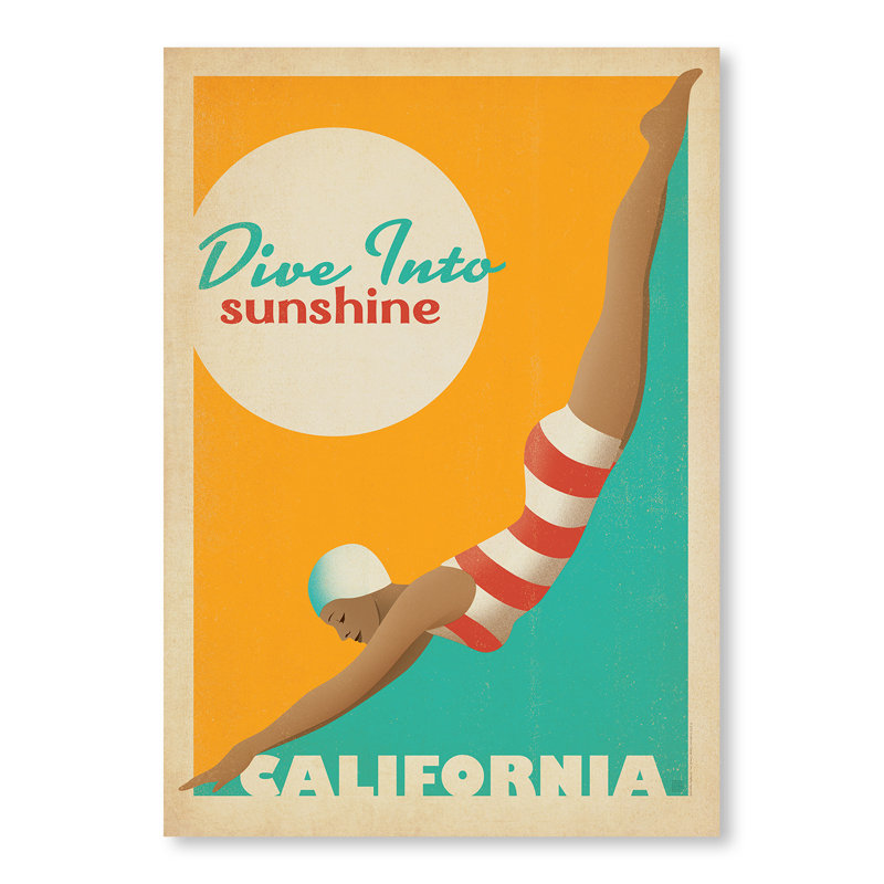 East Urban Home Dive Into Sunshine Vintage Advertisement Wayfair