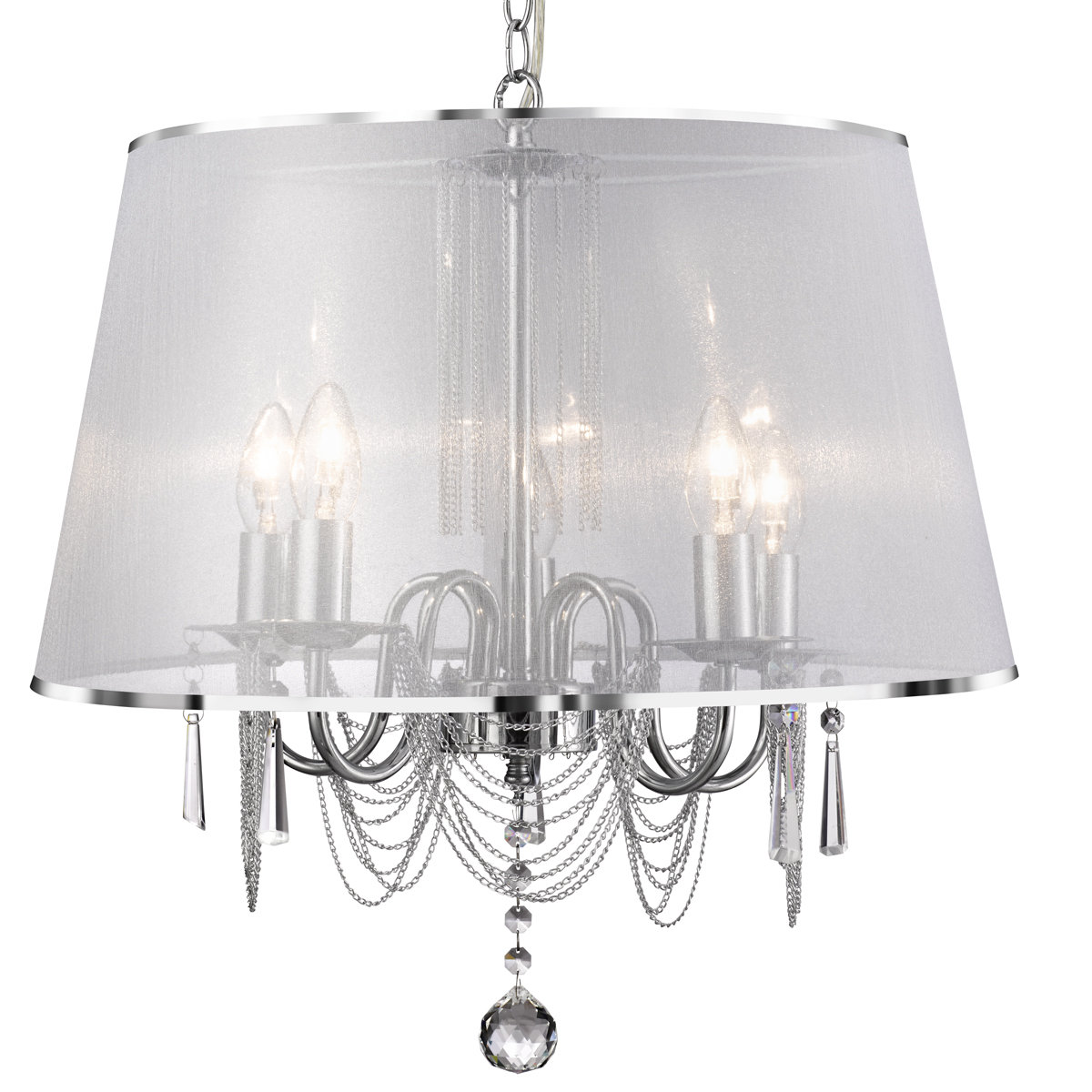 Alyson 5 Light Drum Chandelier Alyson 5 Light Drum Chandelier