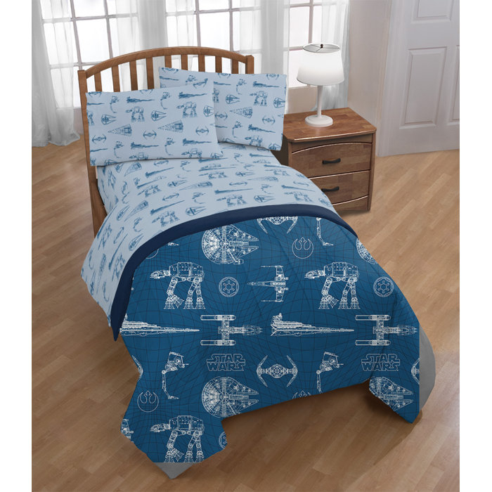 Fingerlings Star Wars Vehicle Schematics Reversible Comforter Set