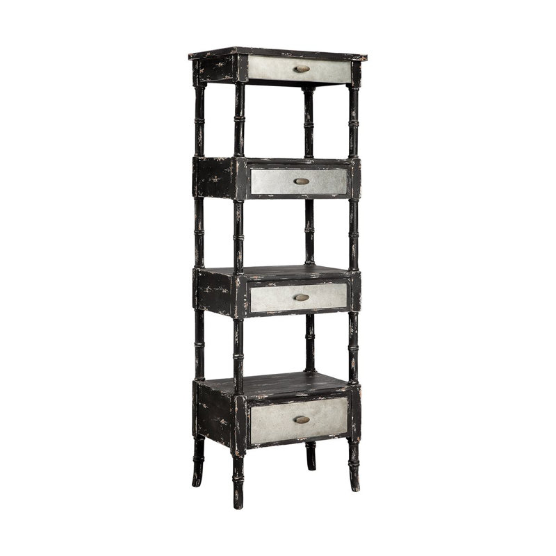 Ophelia Co Bayles 3 Drawer Etagere Bookcase Wayfair