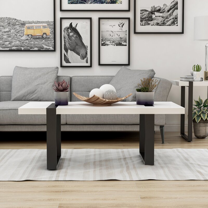 Orren Ellis Tissington Sled Coffee Table | Wayfair