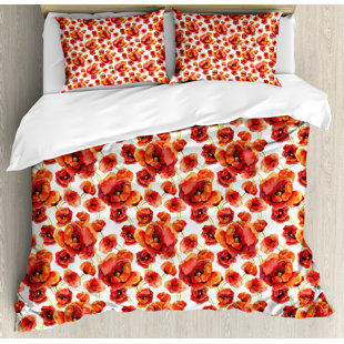 Poppy Flower Comforter Wayfair