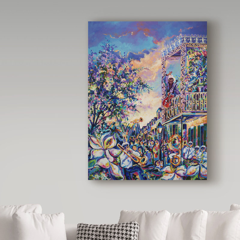 Trademark Art Mardi Gras Acrylic Painting Print On Wrapped