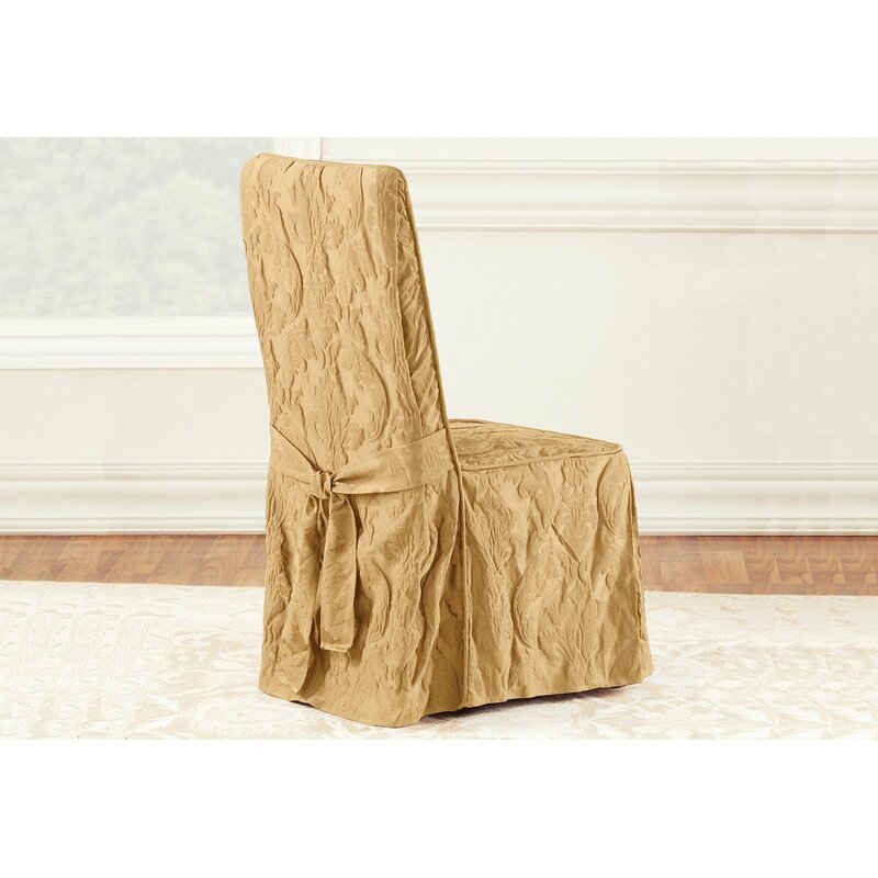 Sure Fit Matelasse Damask Long Chair Slipcover & Reviews | Wayfair