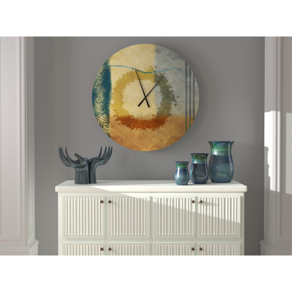 East Urban Home Oversized Charles Wall Clock Wayfair