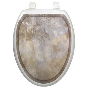 Classic Silver Stone Toilet Seat Decal