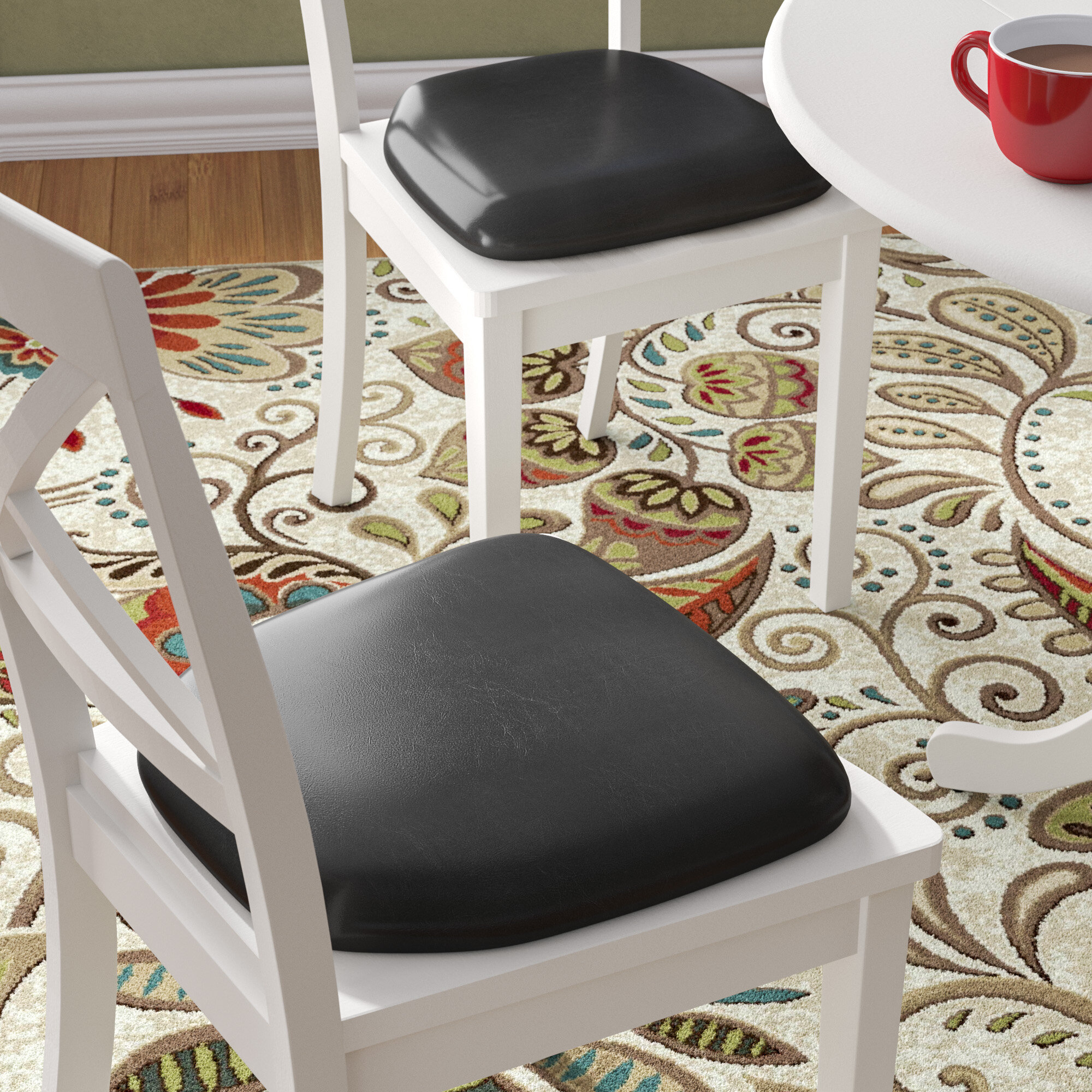 vinyl dining chair cushions