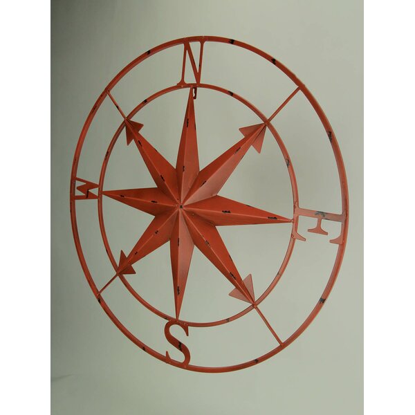 Nautical COMPASS ROSE  WALL ART DECOR  15" Small version copper/bronze plated