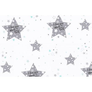 100% Cotton Star Fitted Crib Sheet