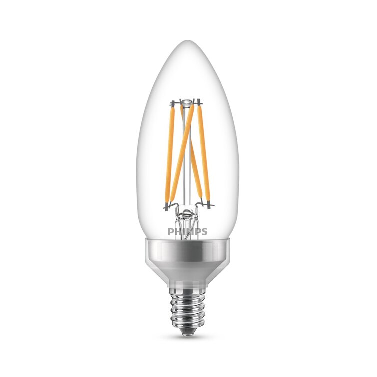 Correctie Archeologisch Communisme Philips 40 Watt Equivalent, B11 LED, Dimmable Light Bulb, (2700K)  E12/Candelabra Base & Reviews | Wayfair