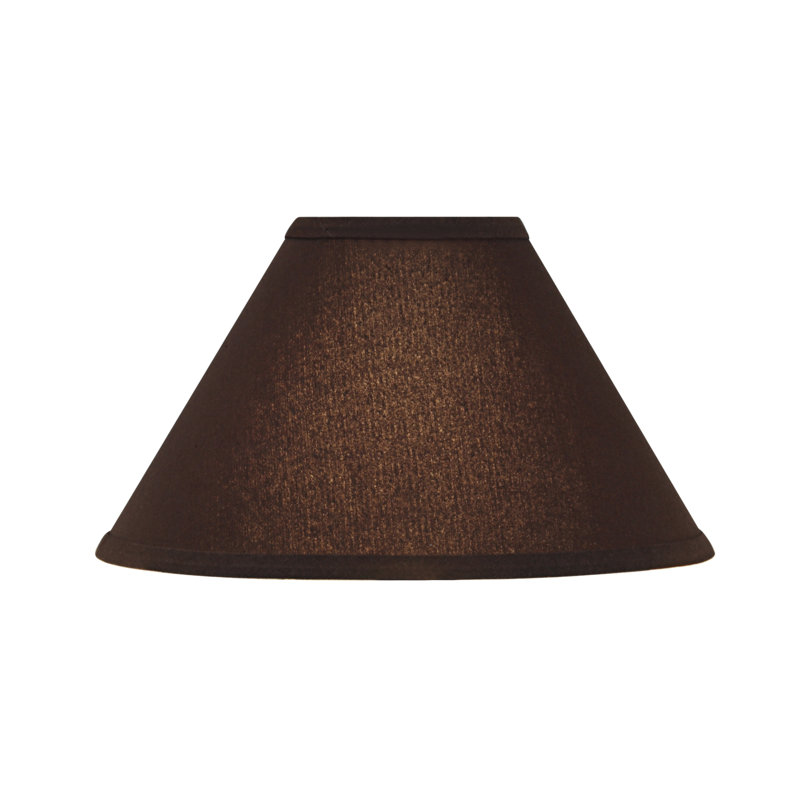 Latitude Run 7 H Linen Empire Lamp Shade Uno In Dark Brown Wayfair