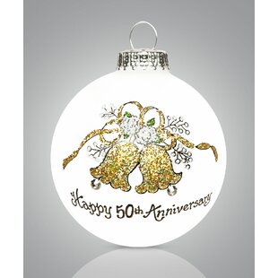 50th wedding anniversary christmas ornament