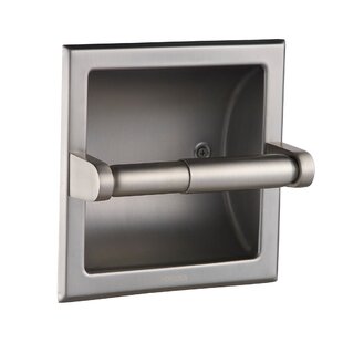 Recessed Toilet Paper Holder Replacement Satin Nickel In-Wall Mount Dispenser 
