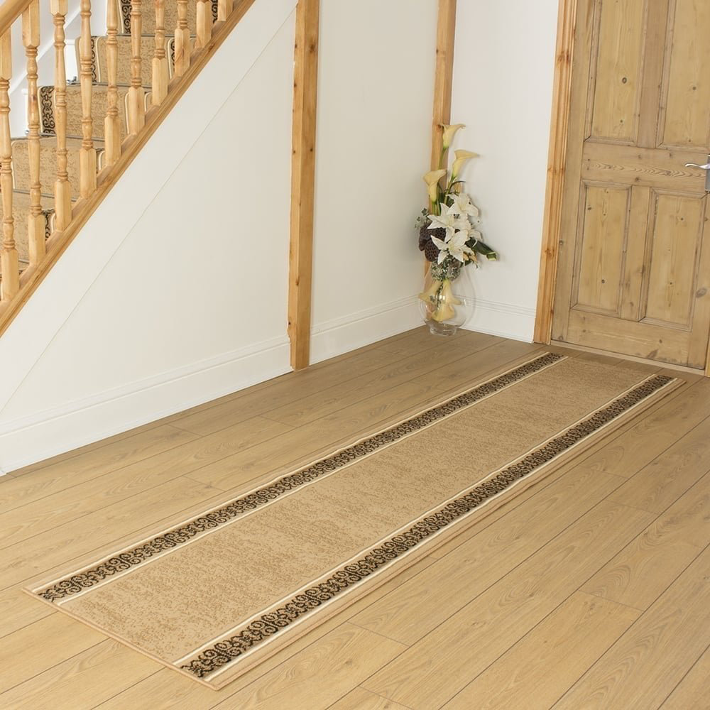 Bankhead Tufted Beige Hallway Runner Rug