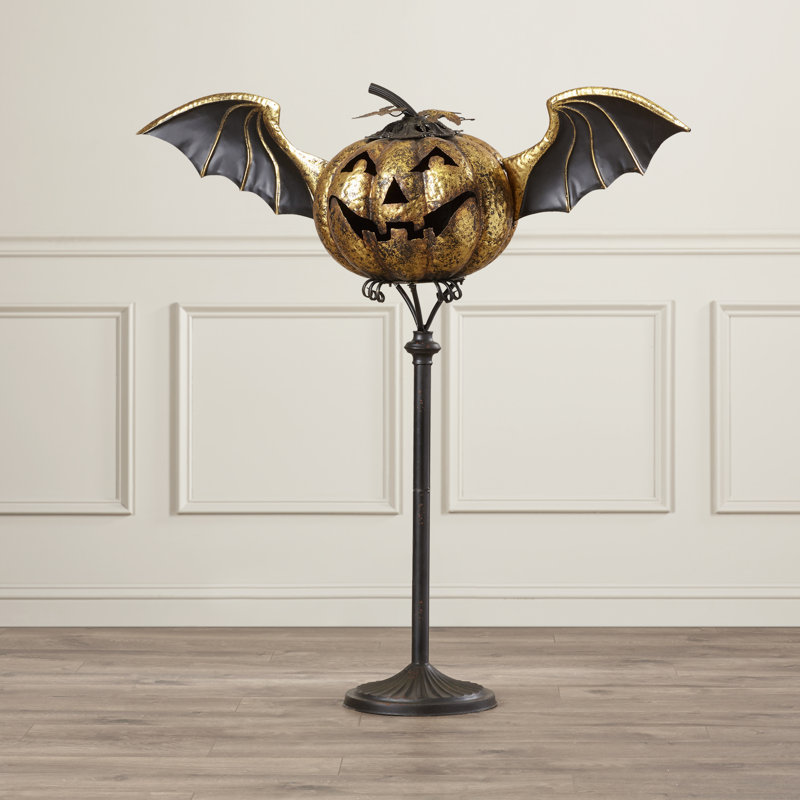 House Of Hampton Horne Jack O Lantern Stand Halloween Decoration Wayfair