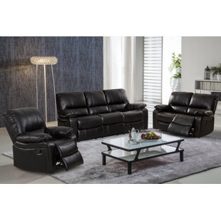 Layla 3 Piece Leather Living Room Set By Living In Style