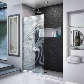 58 X 78 Hinged Frameless Shower Door Reviews Allmodern