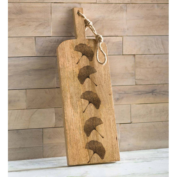 Vivaterra Mango Wood Ginkgo Decorative Cutting Board Wayfair