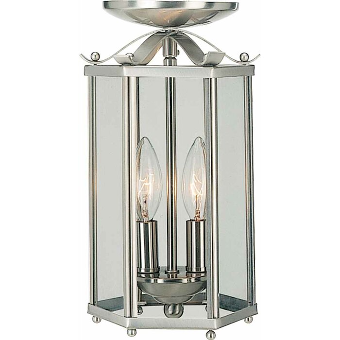 2 Light Pendant Or Semi Flush Mount