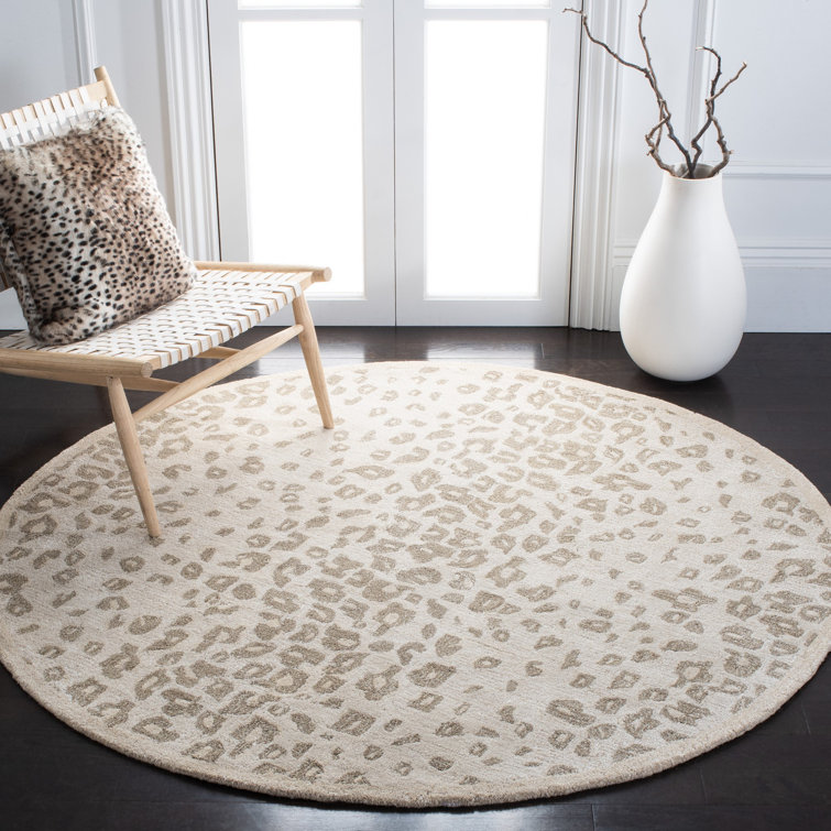 Martha Stewart Animal Print Handmade Tufted Sharkey Gray Area Rug